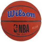 Мяч баскетбольный WILSON NBA Golden State Warriors, арт.WTB3100XBGOL размер 7, PU, бутиловая камера, цвет коричневый - Фото 2
