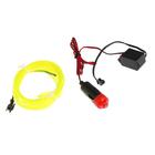 Неоновая нить Cartage для подсветки салона, адаптер питания 12 В, 2 м, лимонный - Фото 2