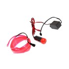 Неоновая нить Cartage для подсветки салона, адаптер питания 12 В, 2 м, розовый - Фото 2