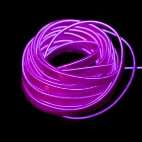 Неоновая нить Cartage для подсветки салона, адаптер питания 12 В, 7 м, фиолетовый