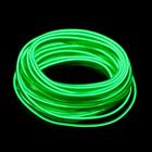 Неоновая нить Cartage для подсветки салона, адаптер питания 12 В, 7 м, зеленый - Фото 1