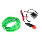 Неоновая нить Cartage для подсветки салона, адаптер питания 12 В, 7 м, зеленый - Фото 3