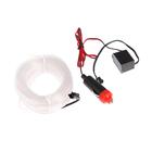 Неоновая нить Cartage для подсветки салона, адаптер питания 12 В, 7 м, белый - Фото 3