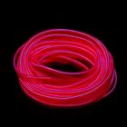 Неоновая нить Cartage для подсветки салона, адаптер питания 12 В, 7 м, розовый - Фото 1