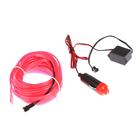 Неоновая нить Cartage для подсветки салона, адаптер питания 12 В, 7 м, розовый - Фото 2
