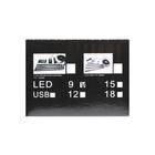 Подсветка салона 9 LED-5050, 14 см, пульт, светомузыка, мультисвет RGB, 4 шт 7055973 - фото 12531409