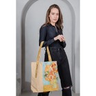 Сумка-шопер Vangog flower без молнии с подкладкой, цвет бежевый - фото 30305456