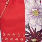 Сумка-шопер Flowers без молнии с подкладкой, цвет красный 6938757