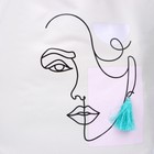 Сумка шопер One line без молнии с подкладкой, цвет бежевый - фото 30305477