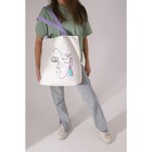 Сумка шопер One line без молнии с подкладкой, цвет бежевый - фото 30305480