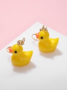 Серьги детские Выбражулька «Утята», жёлтые в золоте - Фото 5