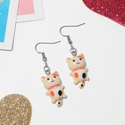 Серьги детские «Выбражулька», котята, цветные в серебре - Фото 2