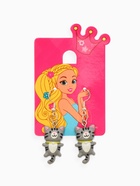 Серьги детские «Выбражулька» котята, цвет серый в серебре - Фото 4