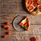 Форма для выпечки пиццы, d=18 см, цвет серебряный - Фото 5