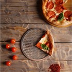 Форма для выпечки пиццы, d=20 см, цвет серебряный - Фото 5