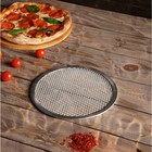 Форма для выпечки пиццы, d=20 см, цвет серебряный - Фото 6