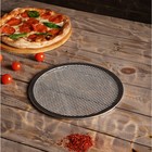 Форма для выпечки пиццы, d=23 см, цвет серебряный - Фото 6