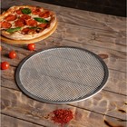 Форма для выпечки пиццы, d=28 см, цвет серебряный - Фото 5