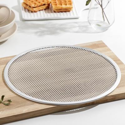 Форма для выпечки пиццы, d=32 см, цвет серебряный