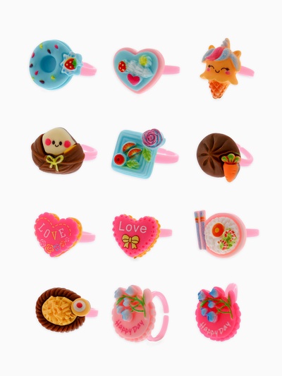 Кольцо «Выбражулька. Сладости», форма МИКС, фасовка 100 шт. цветное, безразмерное