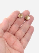 Пуговицы на ножке, металлические, d=11 мм, набор 10 шт., матовые, цвет золотой - Фото 2