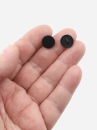 Пуговицы на ножке, металлические, d=11 мм, набор 10 шт., матовые, чёрный - Фото 2