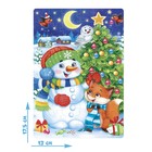 Пазл детский «Снеговик и лисёнок», 54 элемента - Фото 2