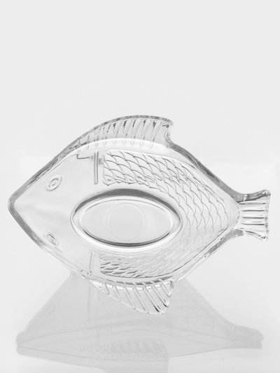 Салатник стеклянный Fish, 21×16 см