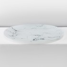 Набор столовый Доляна «Мрамор», 7 предметов: тарелка d=30 см - 1 шт, d=21,5 см - 6 шт, цвет белый - Фото 3