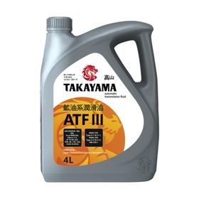 Масло Takayama ATF III Dexron, пластик, 4 л