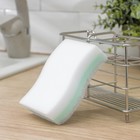 Губка меламиновая для удаления пятен «Тройной эффект», 3 слоя: меламин, поролон, абразив, 11×7×3 см - Фото 5