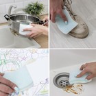 Губка меламиновая для удаления пятен «Тройной эффект», 3 слоя: меламин, поролон, абразив, 11×7×3 см - Фото 6