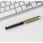 Ручка с колпачком Teacher №1, пластик, синяя паста, фурнитура серебро, 1.0 мм - Фото 3
