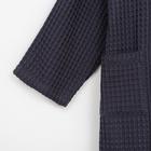 Халат вафельный мужской удлиненный Этель «Boho» размер 54-56, цвет тёмно-серый, 100% хлопок, 290 г/м² - Фото 7