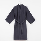 Халат вафельный мужской удлиненный Этель «Boho» размер 54-56, цвет тёмно-серый, 100% хлопок, 290 г/м² - Фото 5