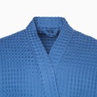 Халат вафельный мужской удлиненный Этель "Boho" размер 54-56, цвет синий, 100% хлопок, 290 г/м2 - Фото 4