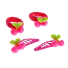 Набор детский для волос "Выбражулька", вишенки - Фото 1