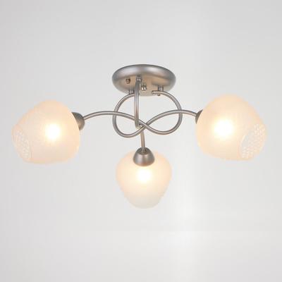 Люстра 1085/3SL 40 Вт Е27 серебро 54×54×24 см BayerLux