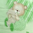 Комплект в кроватку "Мишутка", 7 предметов, цвет зелёный - Фото 2