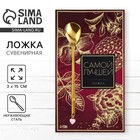 Ложка чайная с подвесом «Самой лучшей», 3×15 см - Фото 1