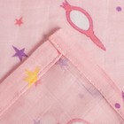 Пелёнка муслиновая Крошка Я «Единороги» 120х110 см, двухслойная, 70% бамбук, 30% хлопок - фото 34056539