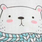 Пелёнка муслиновая Крошка Я «Зима» 120×110 см, двухслойная, 70% бамбук, 30% хлопок - Фото 3