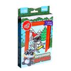 Витражная мини-картина «Енот на санях» - Фото 3