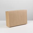 Коробка подарочная складная крафтовая, упаковка, 30 х 20 х 9 см - Фото 2