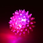 Мяч светящийся для животных малый, TPR, 4,5 см, розовый - Фото 3