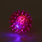 Мяч светящийся для животных малый, TPR, 4,5 см, розовый - фото 6477525