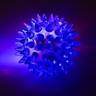 Мяч светящийся для животных малый, TPR, 4,5 см, голубой - Фото 3
