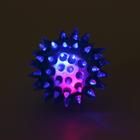 Мяч светящийся для животных малый, TPR, 4,5 см, голубой - фото 6477530