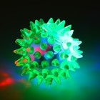 Мяч светящийся для животных малый, TPR, 4,5 см, зелёный - Фото 3
