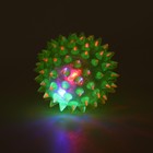 Мяч светящийся для собак средний, TPR, 5,5 см, зелёный - фото 6477551